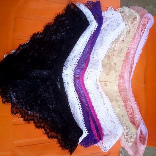 Sexy V- Shape Low Waist Lace Panties ( 6 Set)