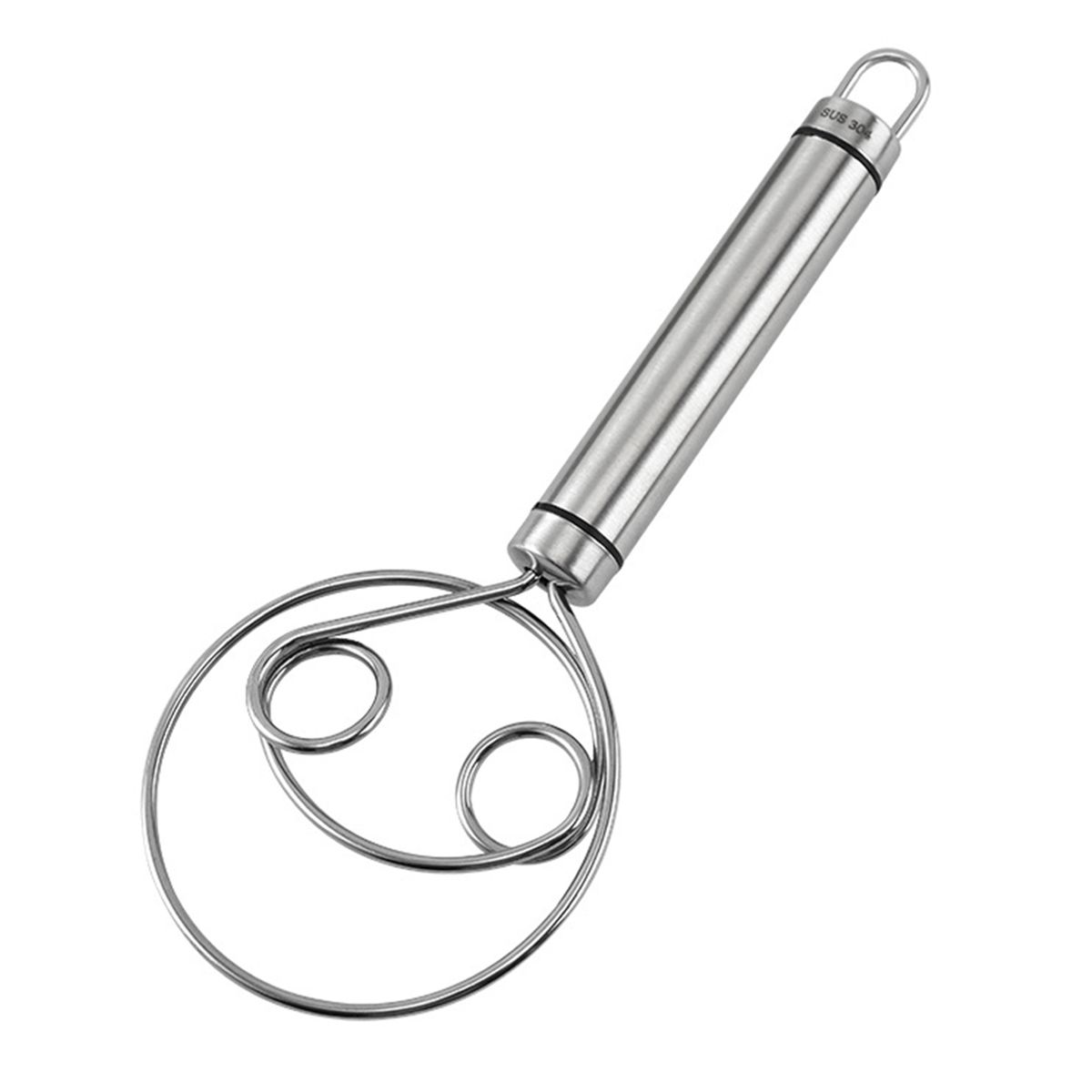 Danish Dough Whisk Food Grade 304 Stainless Steel Hand Mixer