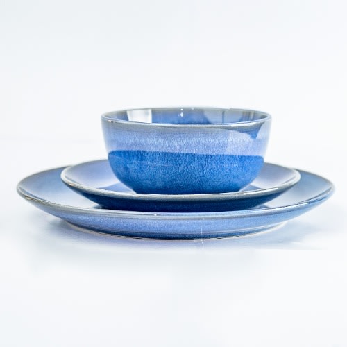 Reactive Dinner Set - 12pc - Blue