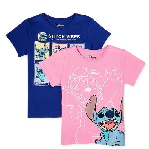 Girls Short Sleeve Graphic T-shirt - 2 Packs