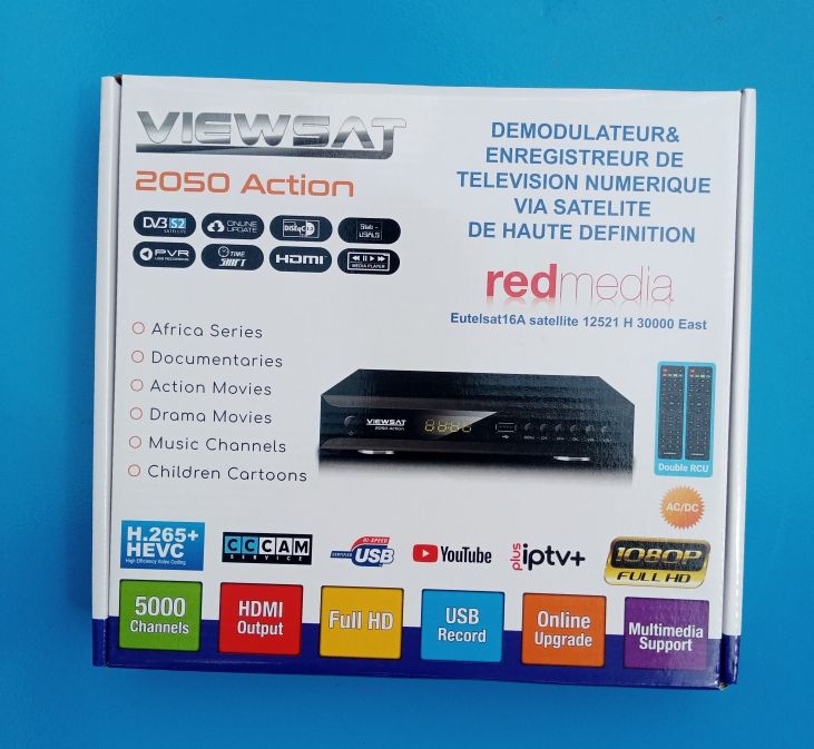 HEVC HD 265 Free To Air Satelite Decoder