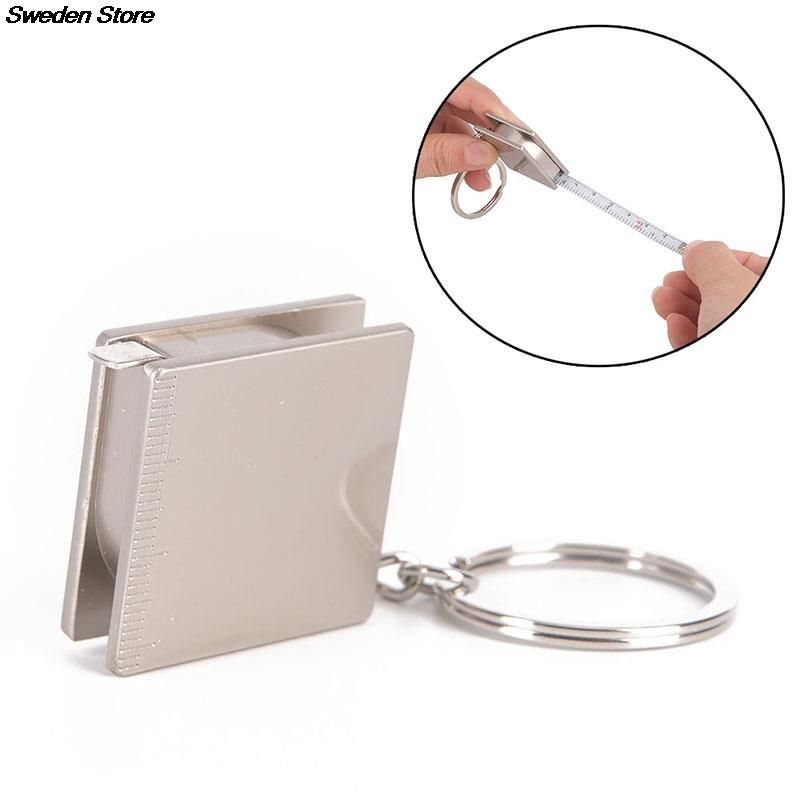 Metal Tape Measure Keychain Portable Keyring