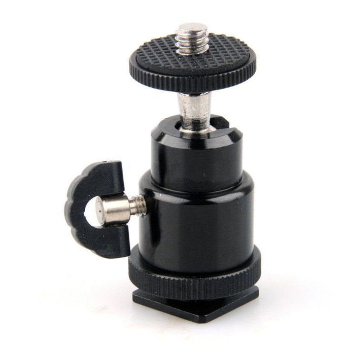 1/4 Inch Mini Ball Head Hot Shoe Adapter Bracket Holder-