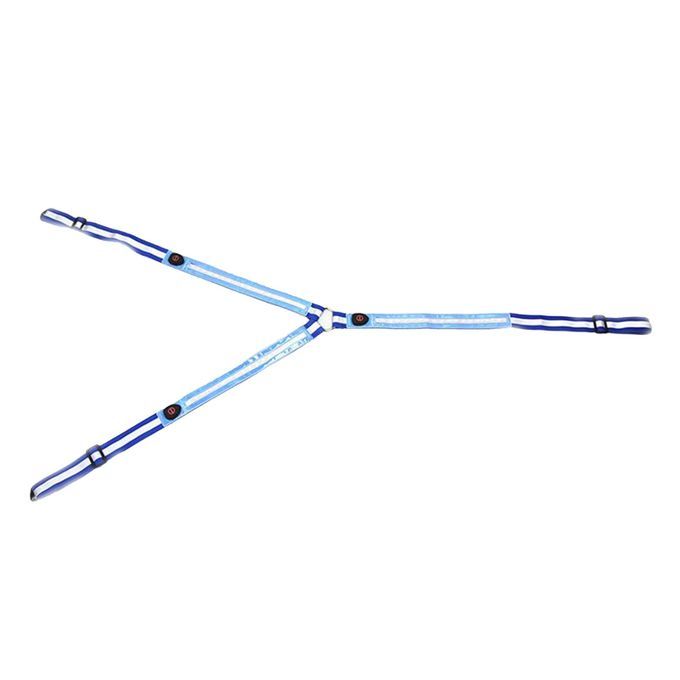 LED Horse Breastplate Collar Halter Chest Harness USB Equestrian Blue