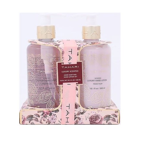 Scented Hand Soap  Hand Lotion Set 300ml Each - Peony Plum