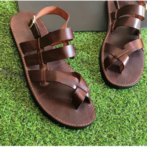 Male Dark Brown Sandals