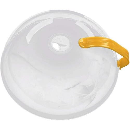 Microwave Food Splash  Cover With Handle & Holes