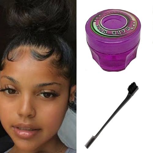 Double Sided Hair Brush Plus Hair Edges Control Styling Wax