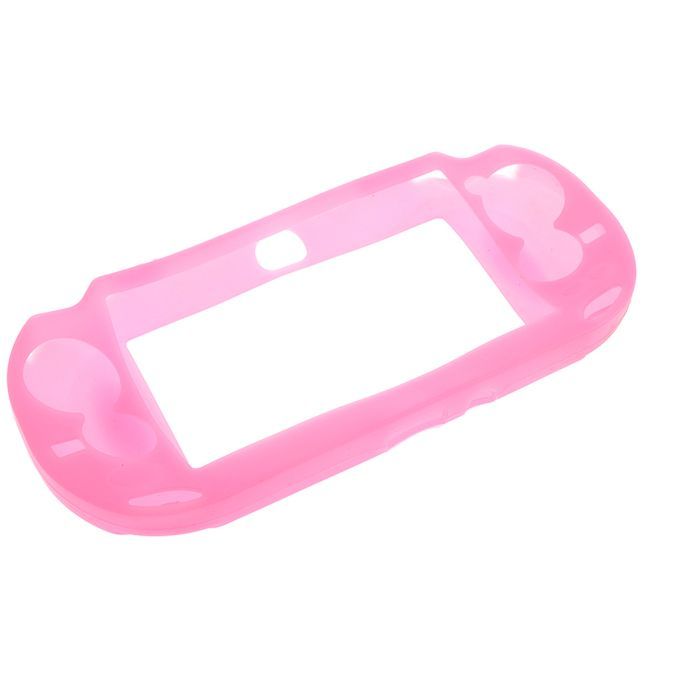 Silicone Skin Case Cover For Sony  PS Vita PSV Game Pink