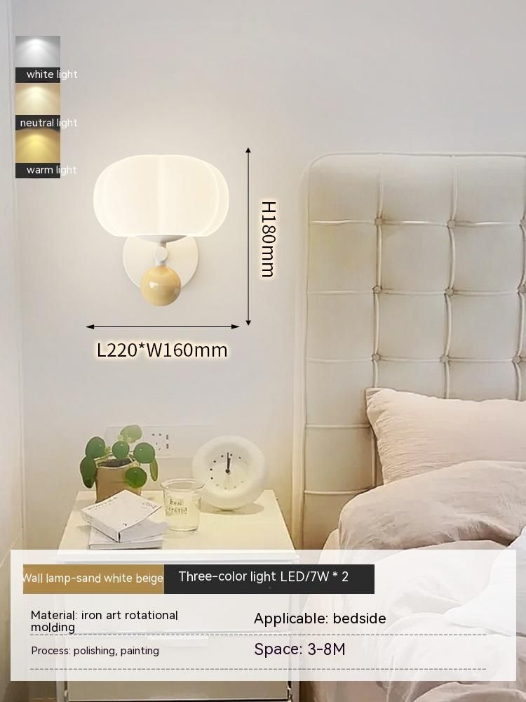 Bedside lamp in the bedroom wall lamp
