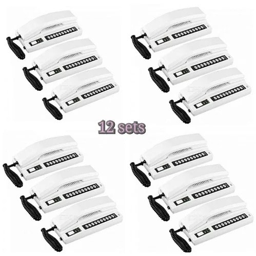 Wireless Intercom Telephone Set - Far Distance Range - 12 Pieces