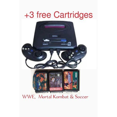 Sega Mega Drive 11 VIDEO GAMES With 368 Games Installed. +3 Free Cartridges