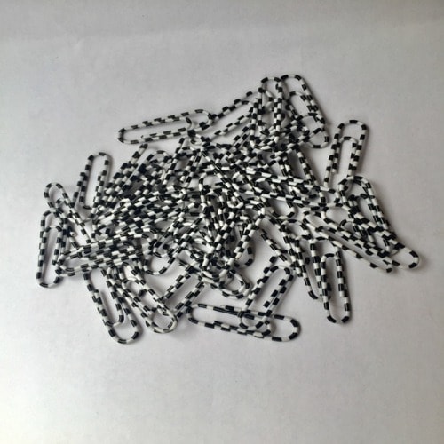 Paper Clips Holders -Black &White -200 Pieces