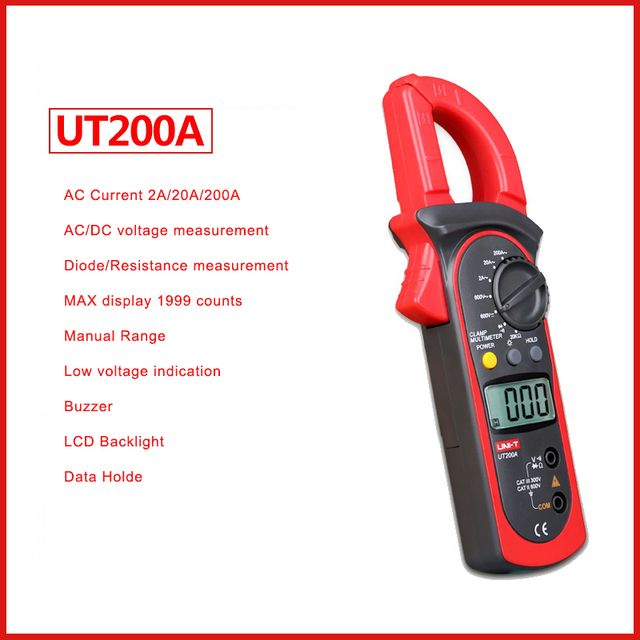 Uni-t Uni T Mini Digital Clamp Meter Ut200a Ut200b Ac Dc