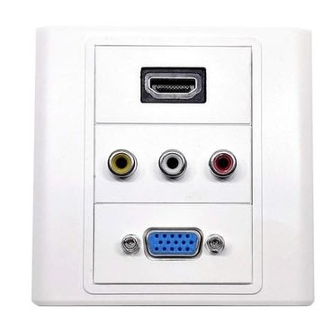 Multimedia Surface Plate With Hdmi-AV-VGA Ports