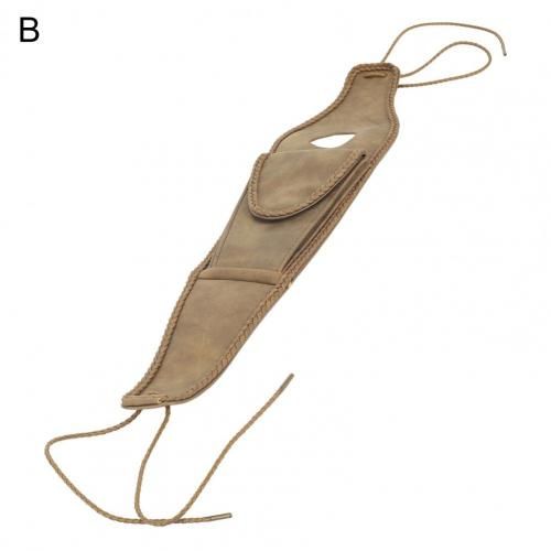 Brown Vintage Fuel Tank Bag Braided Bronze Rivet Faux B