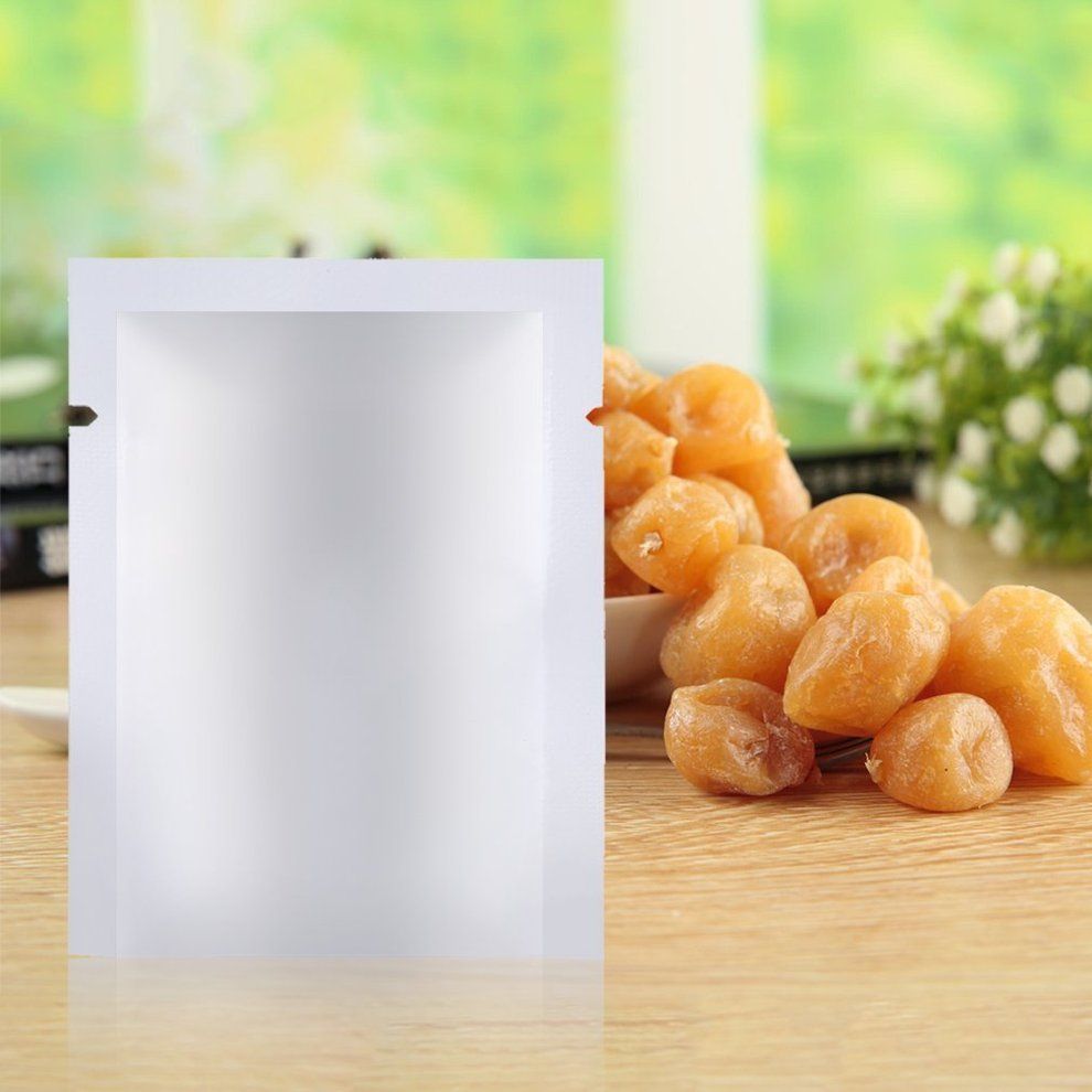100p S Aluminum Foil Mylar Bag Va Uum Sealer Food Storage Pa Kage Pou Hes-Silver