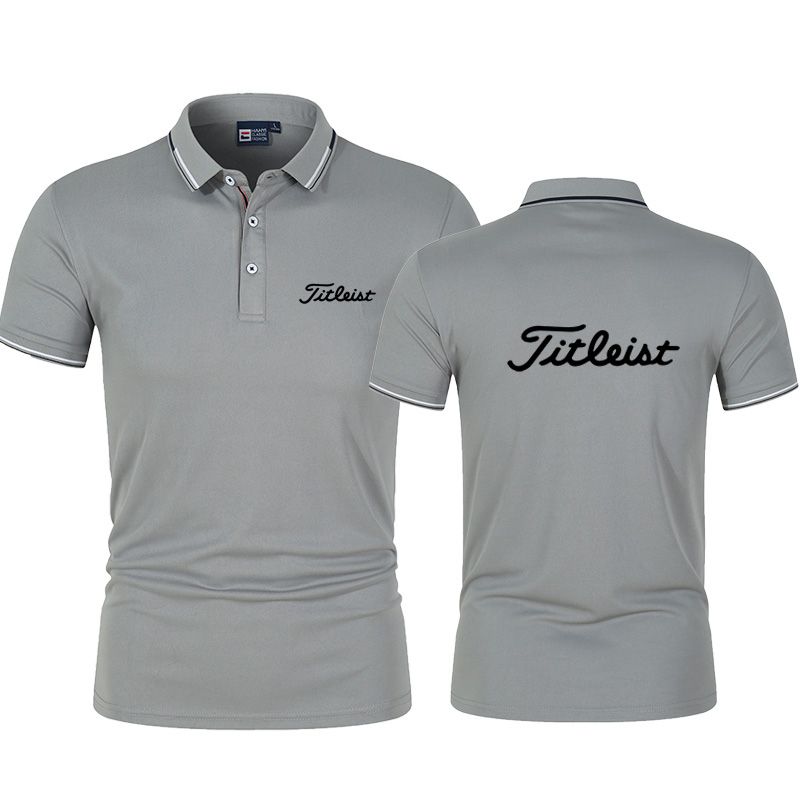 Summer Men's Golf Shirts Quick Dry Breathable Polo Shirts