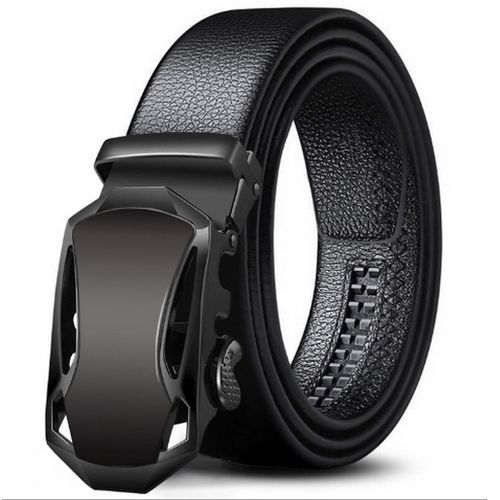 Men's Belt Leather Automatic Buckle Business Belt