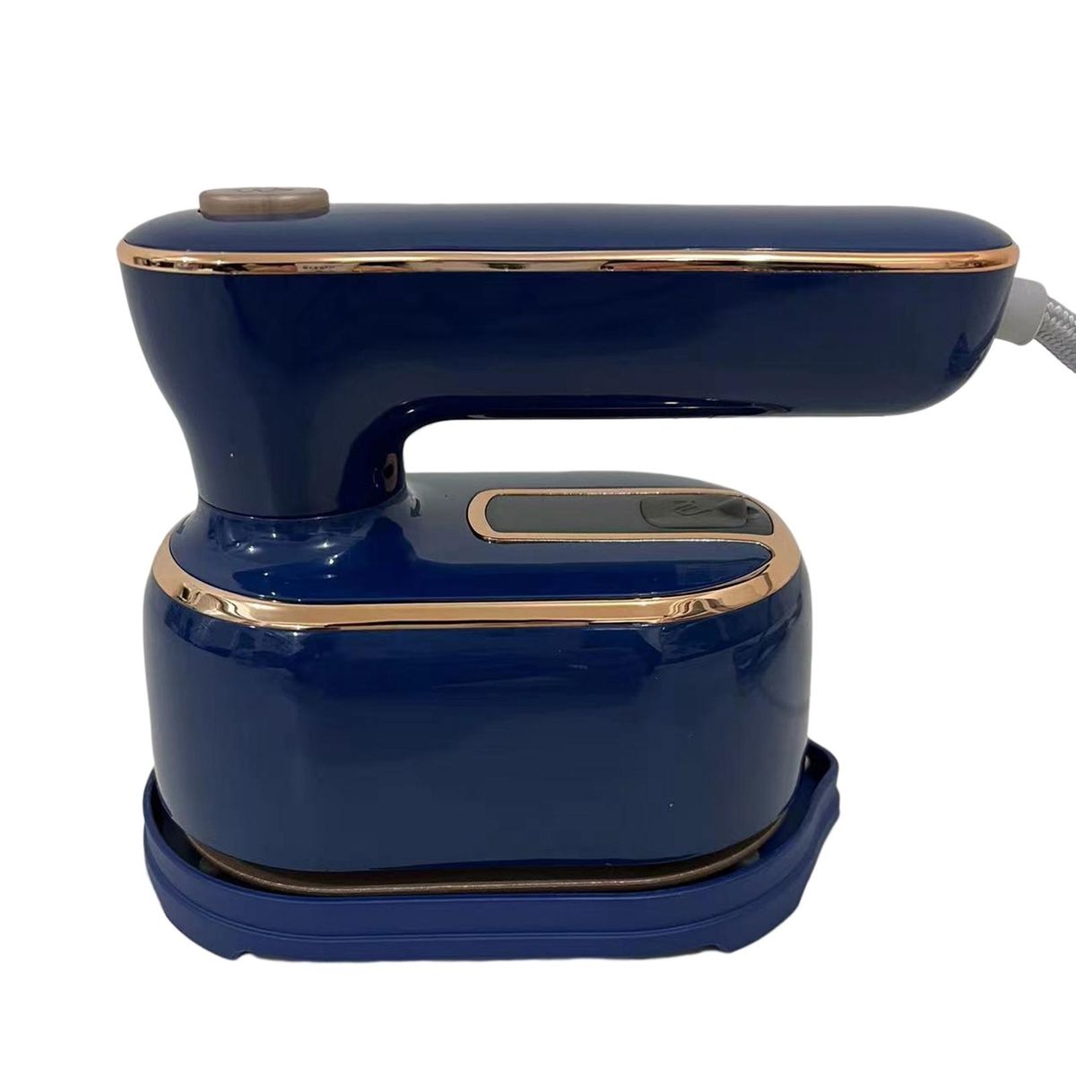 Mini Steam Iron Portable Travel Steamer Iron Rotatable Handle Blue