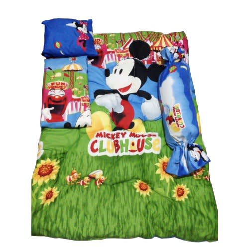 Double Fibre Baby Duvet Set -1Duvet,Bedsheet, 2 Guard Pillows + 1 Free Bag