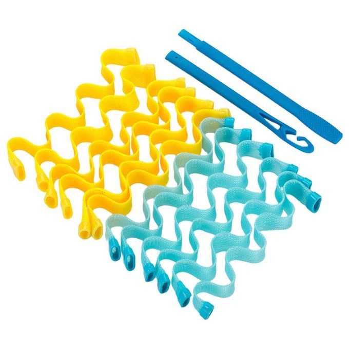 Water Ripple Hair Rollers Bendy For Natural Curly Wavy Hair Curls