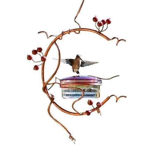 Parrot Bird Feeder Metal Home Garden Decor Retro Rustic Vintage Rainproof Windproof Hanging Feeder Various Pet Birds Supplies