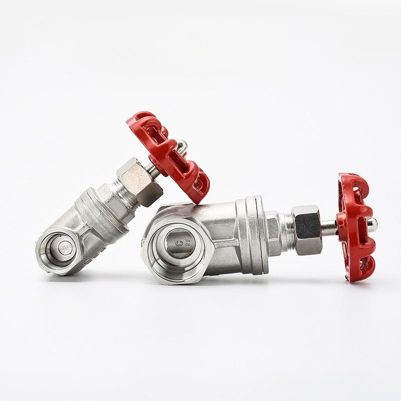 Threaded Gate Valve 304/316 Stainless Steel Ball Valve Manufacturers Supply Straight-through Plumbing Pipe Pneumatic Valve Gate Valve