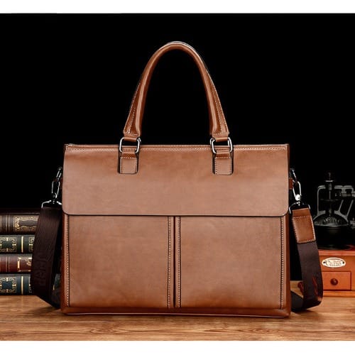 Men's Brown Color Messenger Bag