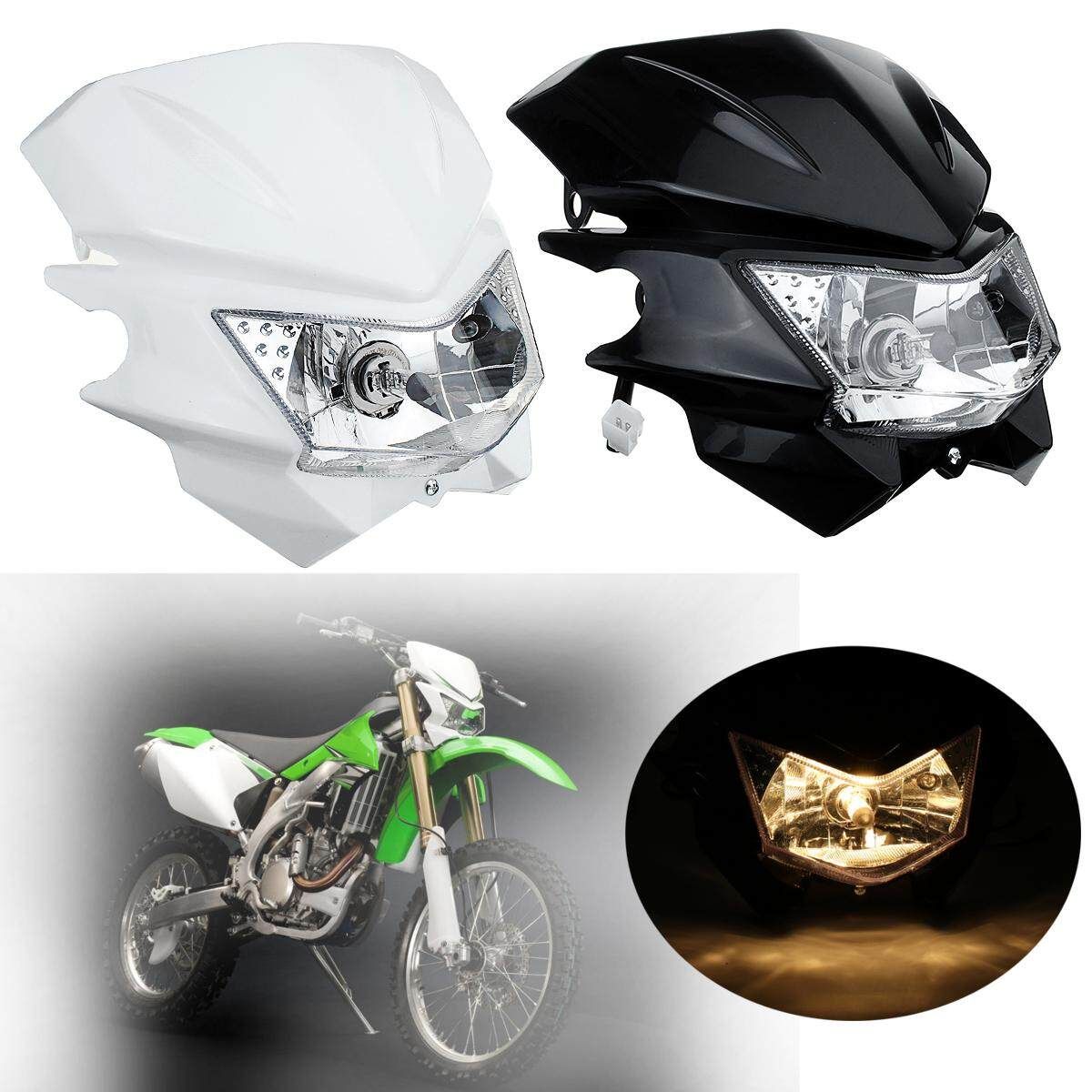 Universal Motorcycle H4 Head Light Dual Sport For YAMAHA Street Fighter Dirtbike