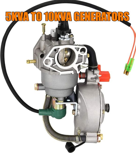 Dual Use Petrol Gas Generator Carburetor For 5KVA-10KVA Gen