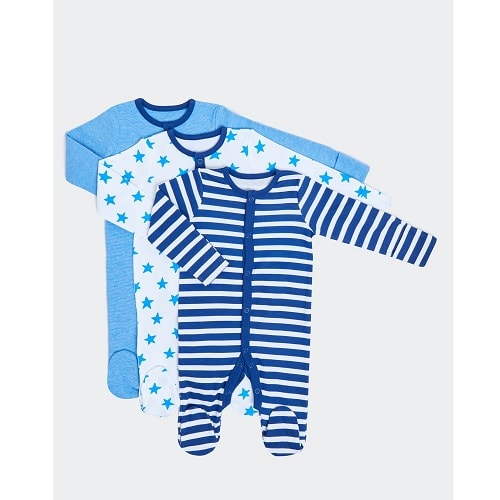 Baby Boys Sleepsuits Set - 3 Pack