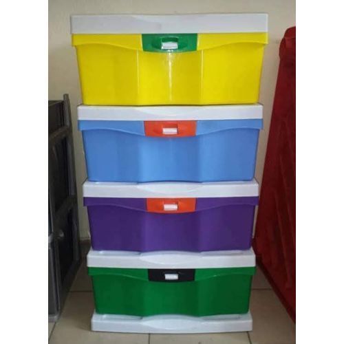 Plastic Baby Wardrobe With Front Lock