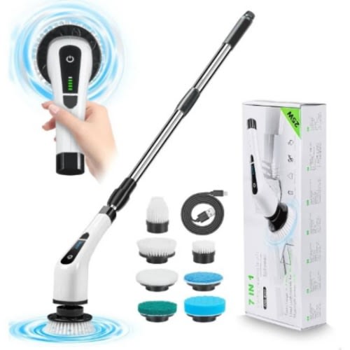 7-in-1 Electric Spin Scrubber Cordless Handheld Cleaning Brush