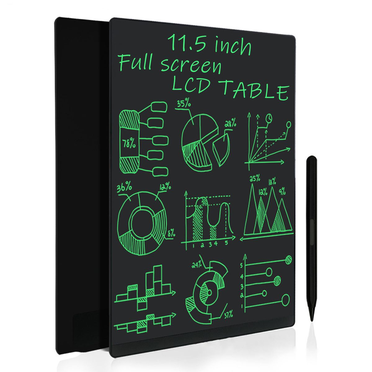LCD Writing Tablet 11.5 Inch Color Screen With 2 Stylus