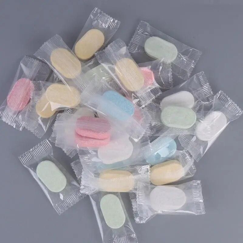 10PCS Water Melt Effervescent Tablet Hand Washing With Rich Foam Washing FoamHand Sanitizer For Skin Cleaning