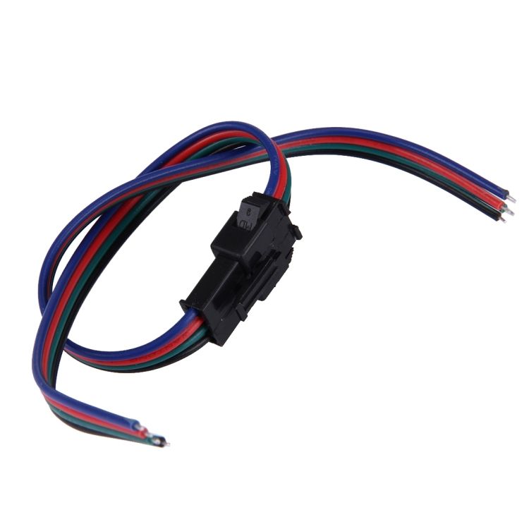 LED Light Strip 4 Pin JST Connector Cable, Length: 30cm