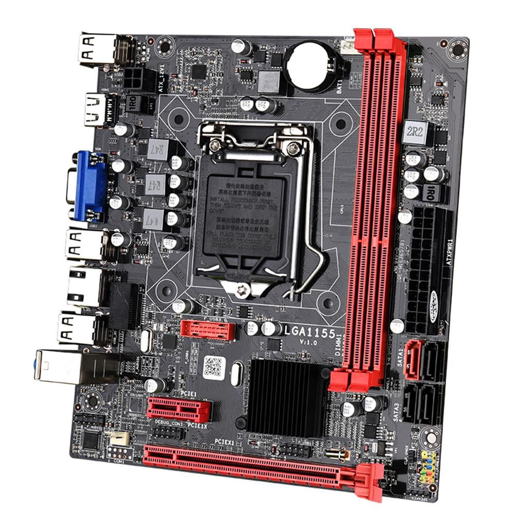 JINGSHA B75M Motherboard Dual DDR3 Memory Slots VGA+HD Display Interfaces Support LGA1155 Core i3/i5/i7 CPU