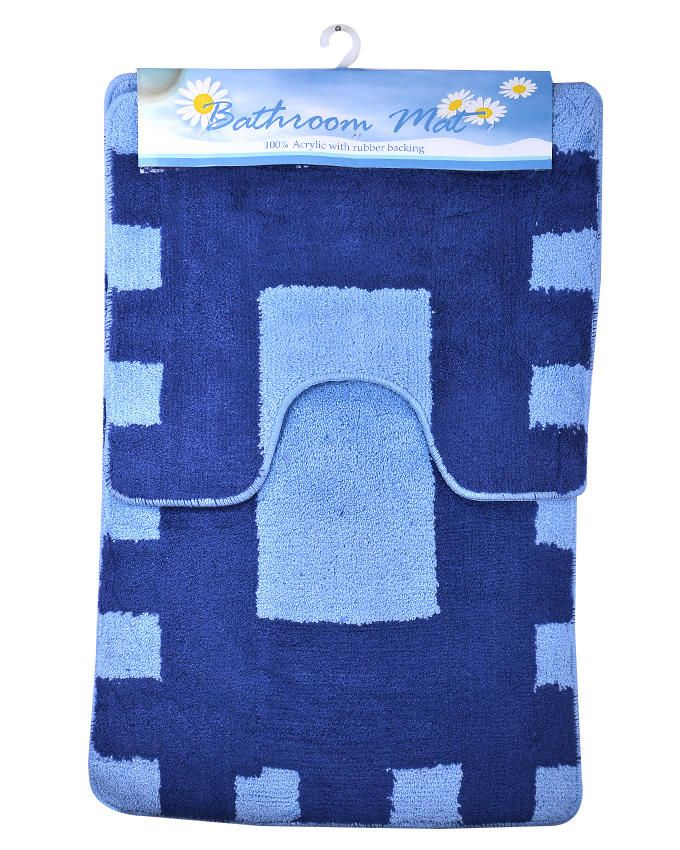 Bath Mat Blue/Navy Colour