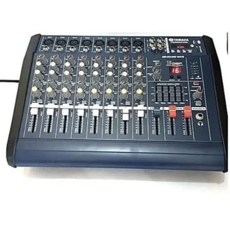 8 Channel Powered Mixer With A  Built In Amplifier (2 In 1)