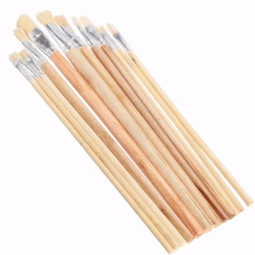 Vanaplus Artist Watercolor/Acrylics Oil Painting Brushes- 12 Pieces