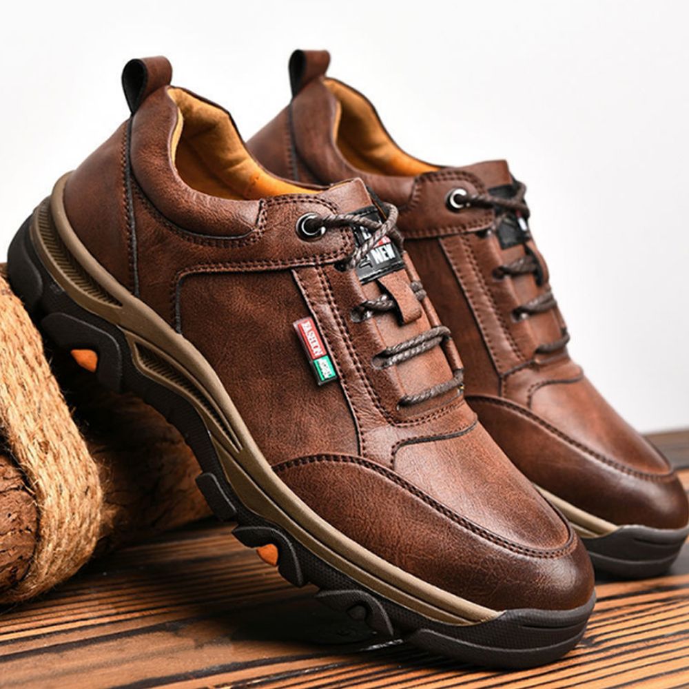 Men's Hiking Shoes Are Wear-resistant And Waterproof - Brown