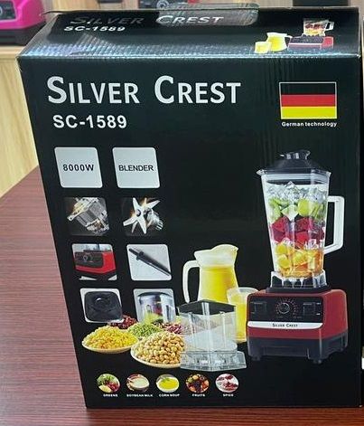 German Technology 8000W Food Crusher Blender, 2 In 1 Jar