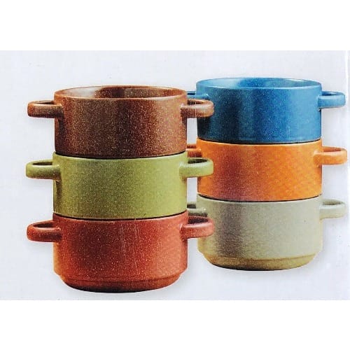 Gourmet Basics By Mikasa Braylin Set Of 6 Stackable Stoneware Bowls