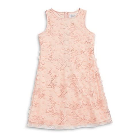 Girl's Sequined Shift Dress
