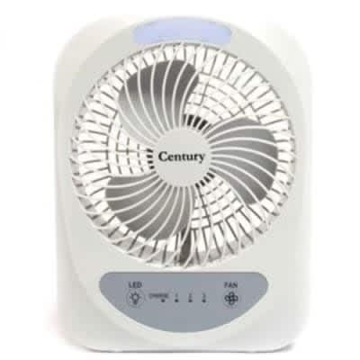 Century Rechargeable Fan With Led - 6"