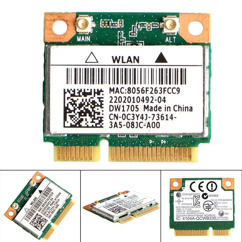 Intel Qualcomm Atheros QCWB335 Wifi Mini Wireless Card