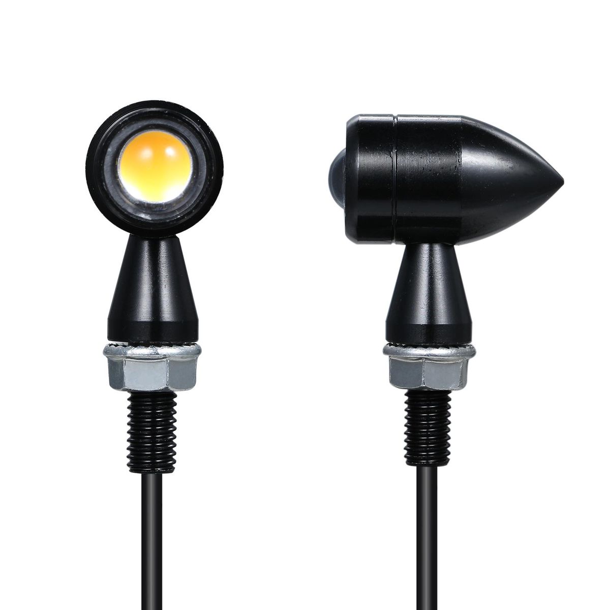 Motorcycle Mini Vintage LED Turn Signals Blinker Light Indicator