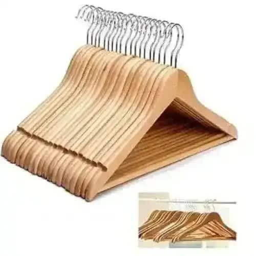 Wooden Hangers -10 Pieces