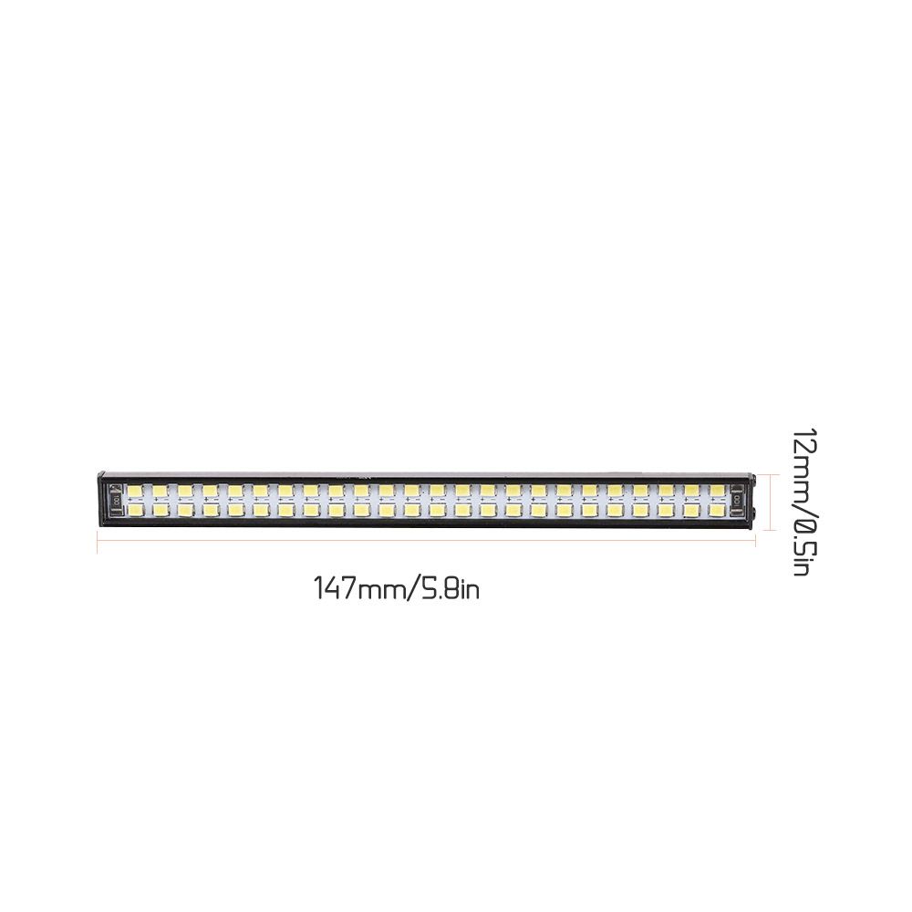 RC LED Lights Bar 147mm/5.8in Metal Roof Lamp Light